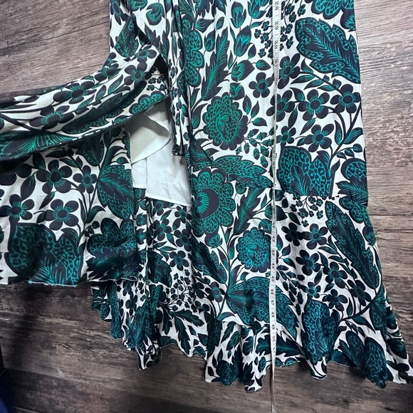 J. Crew Teal and White One-Shoulder Floral Dress - Picture 13 of 15